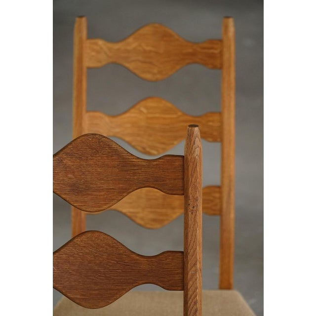 Highback Dining Chairs in Oak by Henning Kjærnulf, 1960s, Set of 6 For Sale - Image 9 of 18