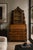 A fine antique Dutch marquetry bureau cabinet in walnut, beautifully decorated throughout with intricate floral inlay. The...