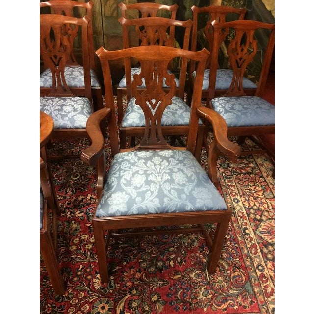 Vintage Dining Chairs, Henkel Harris Furniture, Set of Ten For Sale - Image 6 of 14
