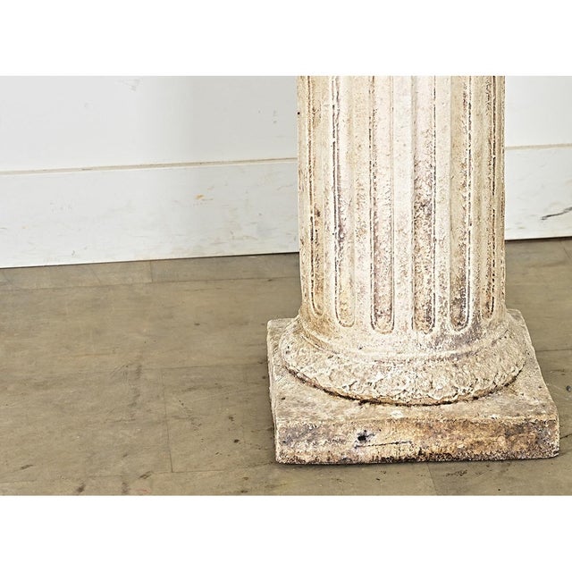 Sculpture Materials Portuguese 19th Century Plaster Column For Sale - Image 7 of 10