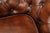 Chesterfield Style Brown Leather Sofa For Sale - Image 14 of 18