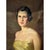 Vintage Oil Portrait of Woman in Gold Dress For Sale - Image 15 of 18