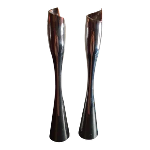 Vintage Nambe Silverplated Taper Candlestick Holders- Set of 2