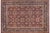 Burgundy Shabby Chic 1990's Agra Tabriz Pak-Persian Burgundy/Blue Wool Rug - 9'3'' X 13'2'' For Sale - Image 8 of 9