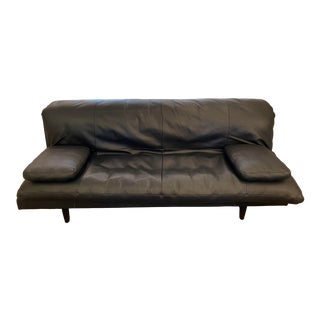 De Sede Black Leather Daybed For Sale