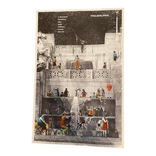 Original 1970 Philadelphia Poster by Artist George Krause For Sale