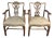 Late 19th Century Pair of George III Style Mahogany Arm Chairs For Sale