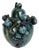 Large Chinese Green & Teal Glazed Lidded Ginger Jar With Sculptural Fruit Motif For Sale