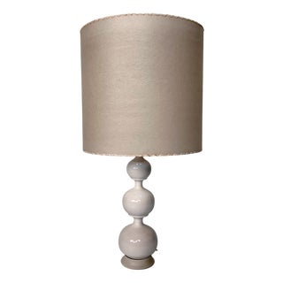 Large Sculptural Bubble Ceramic Table Lamp with Parchment Lampshade, West Germany, 1960s For Sale