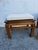 Pair of Vintage Asian-Style Wooden Stools / End Tables With Reversible Cushioned Tops, Circa 1970s–1980s For Sale - Image 10 of 12