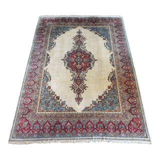 Vintage Handmade Persian Kirman Rug. 9'x 12' For Sale