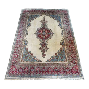 Vintage Handmade Persian Kirman Rug. 9'x 12'