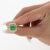 Metal Grs Certified 2.66 Carat Minor Oil Colombian Emerald and Diamond Pave Ring For Sale - Image 7 of 9