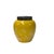 This striking decorative storage jar features a vibrant, high-gloss imperial yellow glaze that instantly illuminates any...