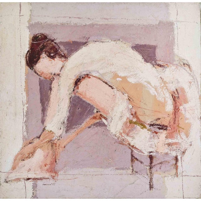 Oil on canvas realized by Franco Marzilli (1934-2010) in 1970s. Hand signed lower left. Very good condition. Franco...