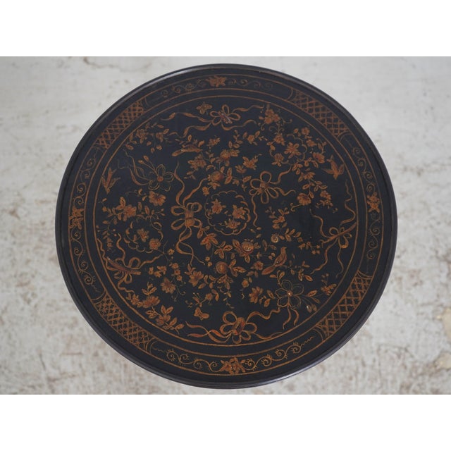 Ornamental & Decorative Materials Theodore Alexander Faux Bamboo Chinoiserie End Table For Sale - Image 7 of 14