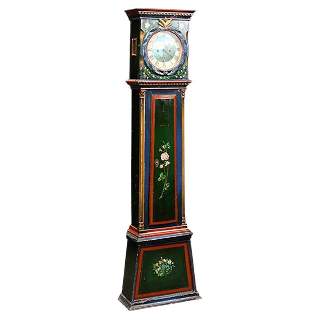 Danish Standing Clock, 1840s For Sale