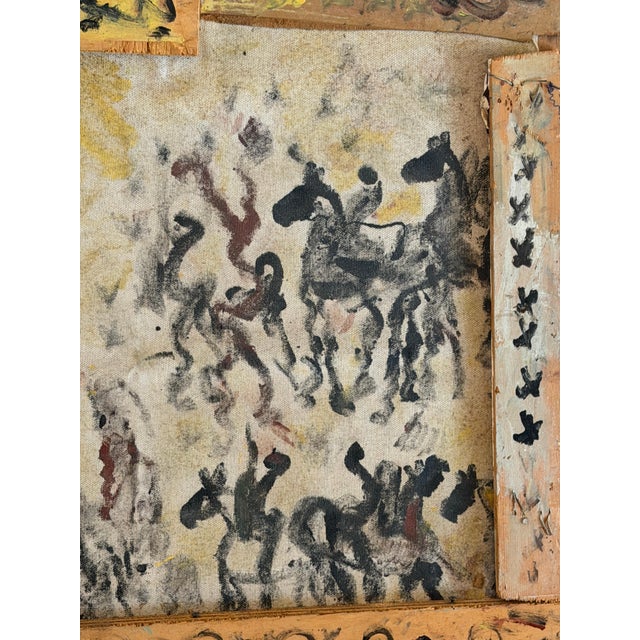 Purvis Young “Black Angel with Procession” Mixed-Media Assemblage, Circa 1985 For Sale - Image 17 of 18