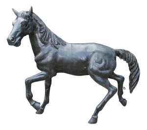 Italian Outdoor Horse Statue in Bronze