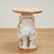 Mid-Century Modern Vintage Italian Terra Cotta Elephant Tray Table or Stand For Sale - Image 3 of 13