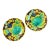 Samuel Alcock Strawberry & Grape Leaf Majolica Plates, Set of Two For Sale