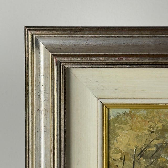 Beige Landscape, 1950s, Oil on Canvas, Framed For Sale - Image 8 of 15