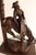 Remington Bronze "The Outlaw" Table Lamp W/ Stained Glass Shade in Mission Style For Sale - Image 12 of 13