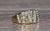 Metal The Wheeler Springs: Yellow Gold Ring with Diamond Stripes For Sale - Image 7 of 10