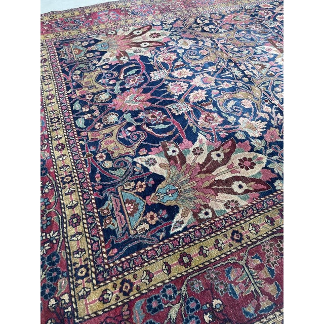 Decorative Antique Northeast Khorassan-Mashad Palmettes Rug 8.6 x 11 For Sale - Image 13 of 18