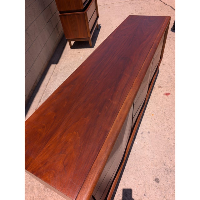 Mid Century Diamond Front Dresser For Sale - Image 4 of 4