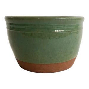 1930s Vintage Celadon-Glazed Terracotta Planter/Vase