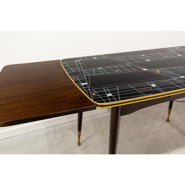 Mid-Century Modern Coffee or Dining Table with Adjustable Height, 1960s For Sale - Image 3 of 11