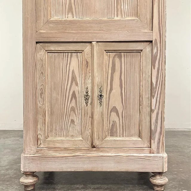 19th Century French Louis Philippe Period Stripped Pine Secretary For Sale - Image 13 of 18