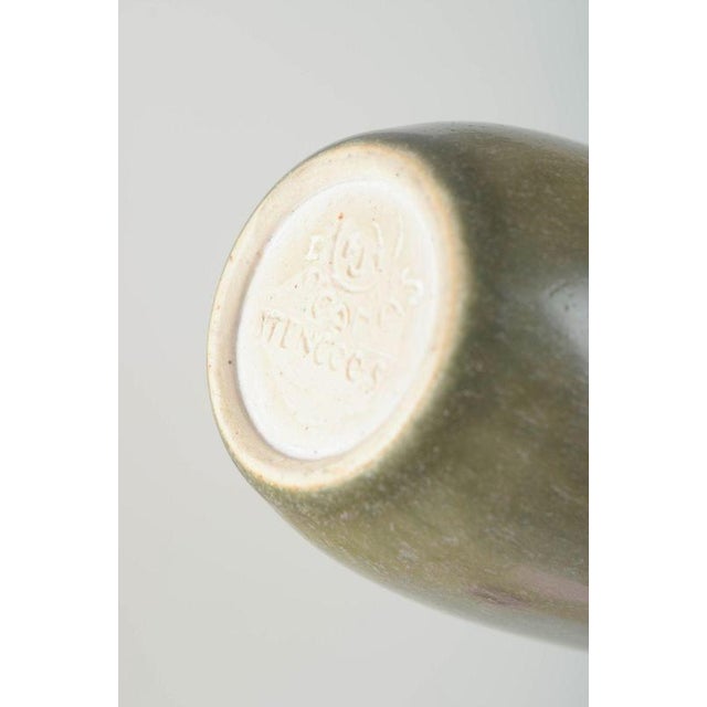 Ceramic Vase with Hares-Fur Glaze by John Andersson for Höganäs, 1970s For Sale - Image 4 of 5