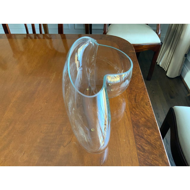 John Bingham 1970s Large Original Contemporary John Bingham Biomorphic Hand Blown Glass Sculpture For Sale - Image 4 of 11
