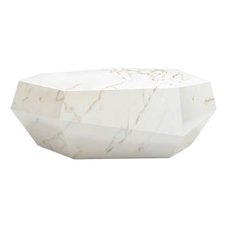 Three Rocks Low Coffee Table in Estremoz Marble from Insidherland For Sale