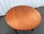 Wood Large Scandinavian Round Dining Table in Teak, 1960s For Sale - Image 7 of 8