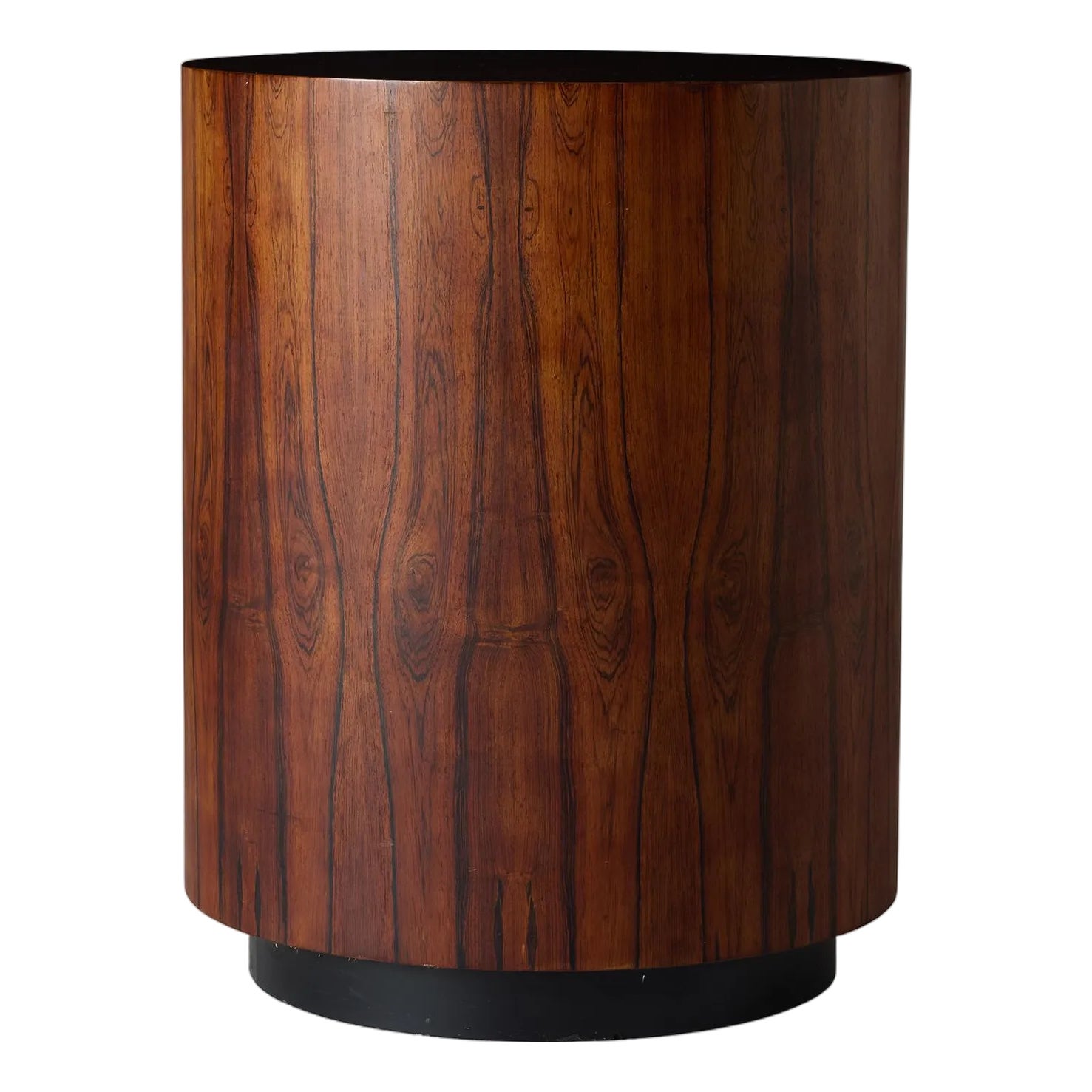 1960s Rosewood Drum Side Table Attributed to Harvey Probber | Chairish