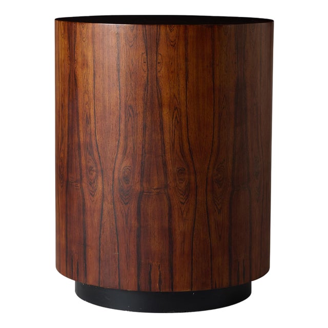 1960s Rosewood Drum Side Table Attributed to Harvey Probber For Sale
