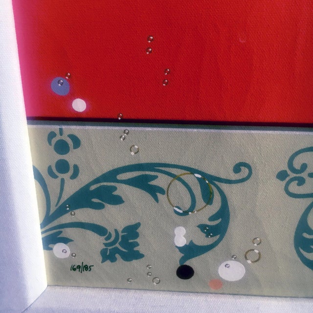 2000 - 2009 Philippe Bertho, "Money (Red)" Serigraph on Canvas 2007 For Sale - Image 5 of 9