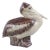 Mid 20th Century Ceramic Pelican Figurine by Jeanne Grut for Royal Copenhagen For Sale