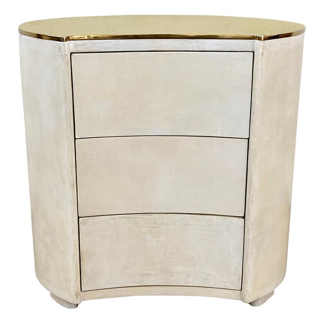 Commodes in Parchment, 1980s, Set of 2 For Sale