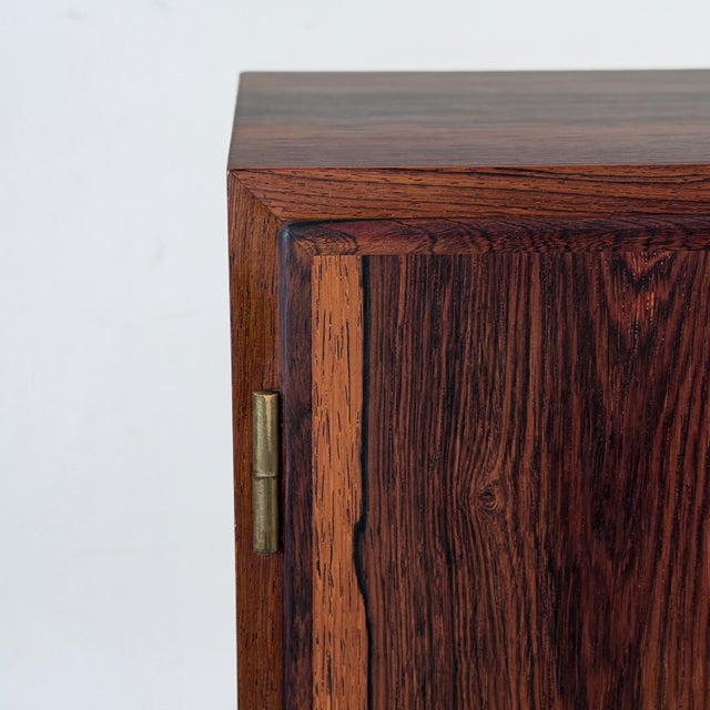 Wood Vintage Danish Rosewood Cabinet For Sale - Image 7 of 8