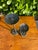 Vintage Hand Forged Brutalist Wrought Iron Spiral Candlesticks, Stamped Jb - Pair For Sale - Image 12 of 12