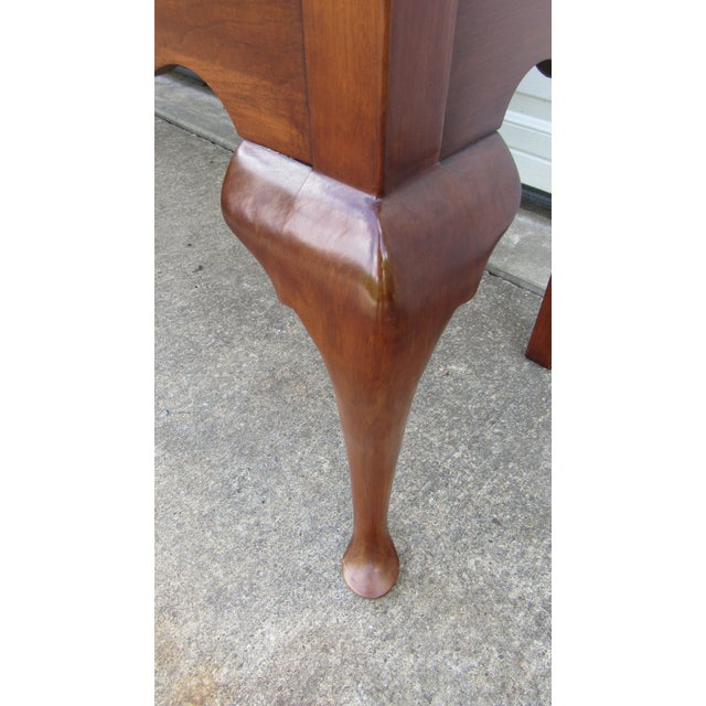 1980s 1980s Henkel Harris Cherry Designer Sideboard Buffet Three Drawer For Sale - Image 5 of 9