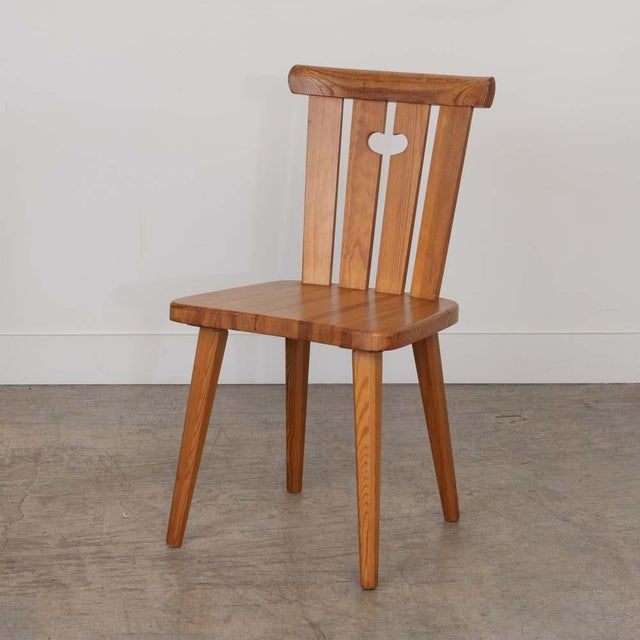 1970s 1970s Pine Dining Chairs by Goran Malmvall, Sweden, Set of 4 For Sale - Image 5 of 12