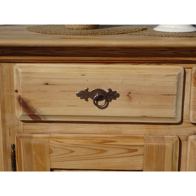 Beige Natural Pine Sideboard, 1980s For Sale - Image 8 of 18