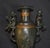 Vintage Mixed Metal Vase French Style Urn With Figural Cherubs and Cranes For Sale - Image 12 of 17