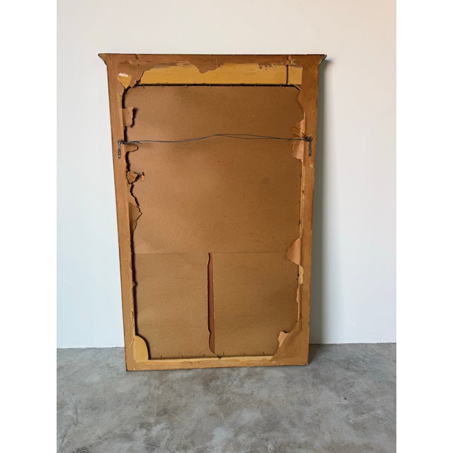 1970s Vintage Italian Hollywood Regency Gold & Silver Leaf Wall Mirror/ Sold For Sale - Image 12 of 12