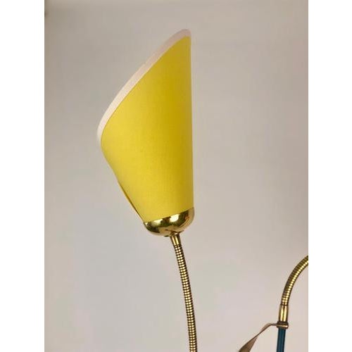 Black Mid-Century 2-Shade Floor Lamp, Italy, 1953 For Sale - Image 8 of 18